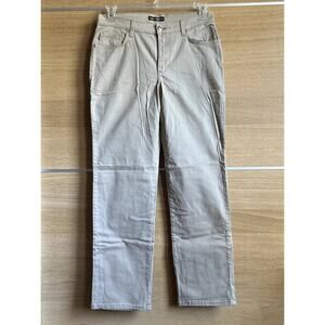 Lee Relaxed Fit Straight Leg Mid Rise Beige Women's Sz 10 M